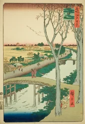 Koume Embankment, from the series "One Hundred Famous Views of Edo"