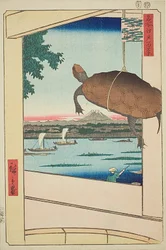 Mannen Bridge, Fukagawa, No.56 from the series One Hundred Famous Views of Edo