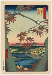 Maple Trees at Mama, Tekona Shrine and Linked Bridge