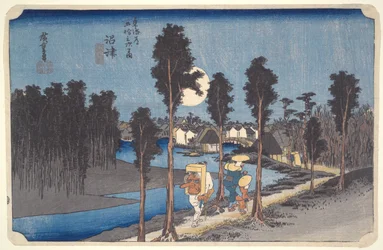 Numazu, Yellow Dusk from the series Fifty-three Stations of the Tokaido