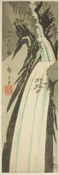 Nunobiki Waterfall in Settsu Province, from an Untitled Series of Views of the Provinces