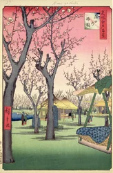 Plum Garden, Kamata, from One Hundred Famous Views of Edo, February 1857