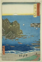 Shimosa Province: The Outer Bay at Choshi Beach, from the Series 