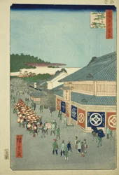 Shitaya Hirokoji, from the series "One Hundred Famous Views of Edo"
