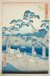 Shono: Ancient Site of the Shiratori Mound, no. 46 from the series "Famous Sights of the Fifty-three Stations"