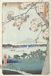 Suijin Shrine and Massaki on the Sumida River
