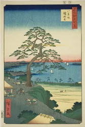 The Armor-hanging Pine at Hakkeizaka, from the series One Hundred Famous Views of Edo