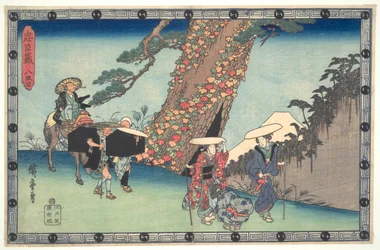 The Loyal League of Forty-seven Ronin (Chushingura), Act VIII: The Wife and Daughter of Honzo journeying to Kyoto