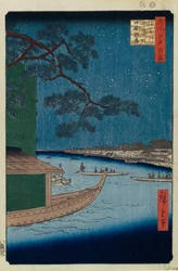 The Pine of Success and Oumayagashi on the Asakusa River, One Hundred Famous Views of Edo