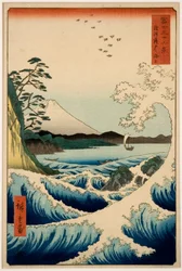 The Sea at Satta, Suruga Province, from the series "Thirty-six Views of Mount Fuji"