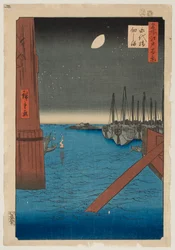 Tsukuda Island from Eitai Bridge, from the series “One Hundred Famous Views of Edo”