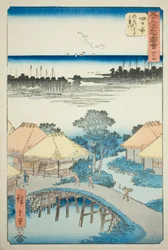 Yokkaichi: Nako Bay and the Mie River, no. 44 from the series "Famous Sights of the Fifty-three Stations"