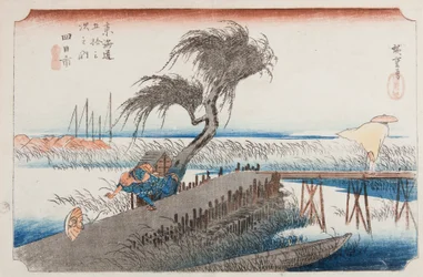 Yokkaichi, Plate 44 from the series: The Fifty-three Stations of the Tokaido Road / Tokaido gojusan tsugi no uchi