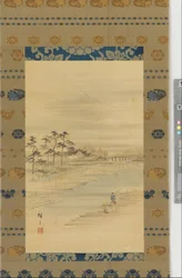 River-landscape: Lumber Yards and Rafts, mid 19th century