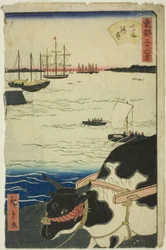 The Beach at Takanawa, from the series 