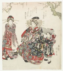 Courtesan with Two Maids