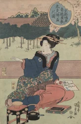 Courtesan with Sake Cup