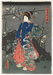 Girl under Cherry Blossoms