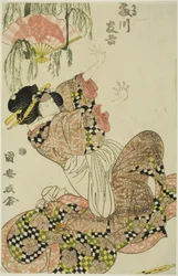 The Actor Fujikawa Tomokichi II as Okaru, Wife of Kanpei
