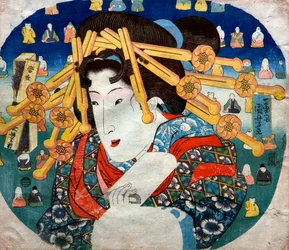 Courtesan, Series: Modern Three Hardships for Women, c.1833