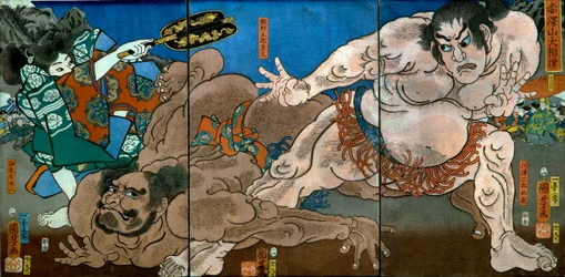 Grand Sumo Tournament on Mount Akazawa (Akazawayama Ōzumō)