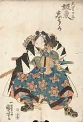 The Actor Bandō Shūka as Ōboshi Rikiya in the play Kanadehon Chūshingura