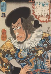 The Actor Ichikawa Ebizo V as Kezori Kuemon