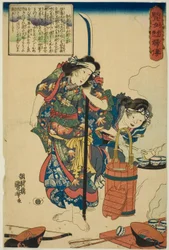 The Wife of Izumi no Saburo Tadahira, from the series Lives of Wise and Heroic Women