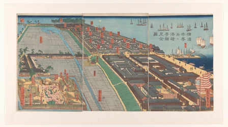 Overview of the Honcho District and the Miyozaki Quarter in Yokohama
