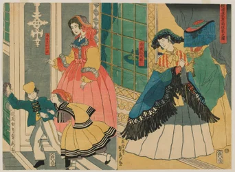 Picture of the Residence of a Foreign Merchants from Overseas: Portugal and South America, Edo Period