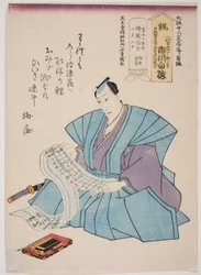 Memorial Portrait of the Actor Ichikawa Hakuen (Danjuro VIII)