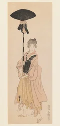 Young Woman Carries Adorned Pole for a Procession, c.1805-6