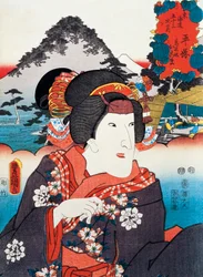 Portrait of Kabuki Theatre Actress