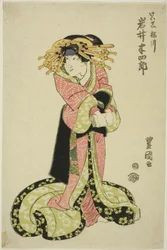 The Actor Iwai Hanshiro as a Courtesan