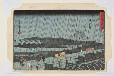 Night Rain at Yoshiwara Nihondzutsumi