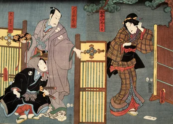Scene from Tale of Genji by Murasaki Shibuku, c. 1860
