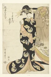 Courtesan Karagoto from the Chojiya house (series title: Courtesans and the Five Festivals)