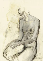 Contemplative Female Nude