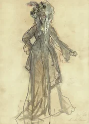 Elegant Costume Sketch