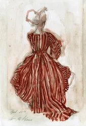 Elegant Striped Dress