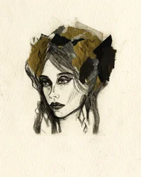 Expressive Portrait of Woman