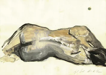 Expressive Reclining Nude