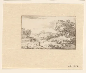 Landscape with Rider on a Sandy Road