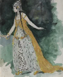 Lyudmila. Costume Design for the Opera Ruslan and Lyudmila by M. Glinka