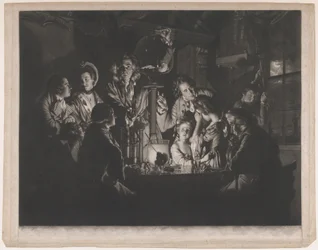 A Philosopher Shewing an Experiment on the Air Pump
