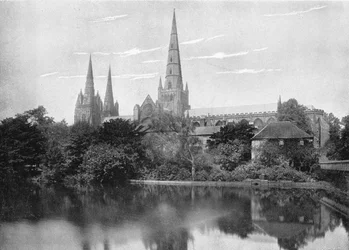 Lichfield Cathedral, c1896