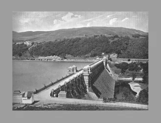 The Dam, Lake Vyrnmy, 1900