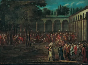 The Ambassadorial Delegation Passing through the Second Courtyard of the Topkapi Palace