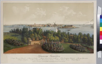 Panoramic View of Sveaborg and Helsingfors by Vasily Semyonovich Sadovnikov
