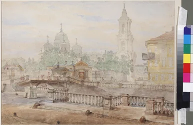 The Voznesensky Bridge over the Catherine Canal, by Vasily Semyonovich Sadovnikov (1800-1879)